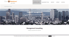 Desktop Screenshot of clientsolutions.de