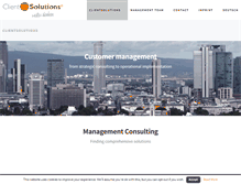 Tablet Screenshot of clientsolutions.de